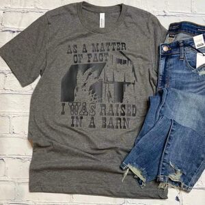 As A Matter Of Fact, I Was Raised In‎ A Barn T-shirt